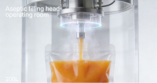 Aseptic filling head operating room Aseptic filling head operating room