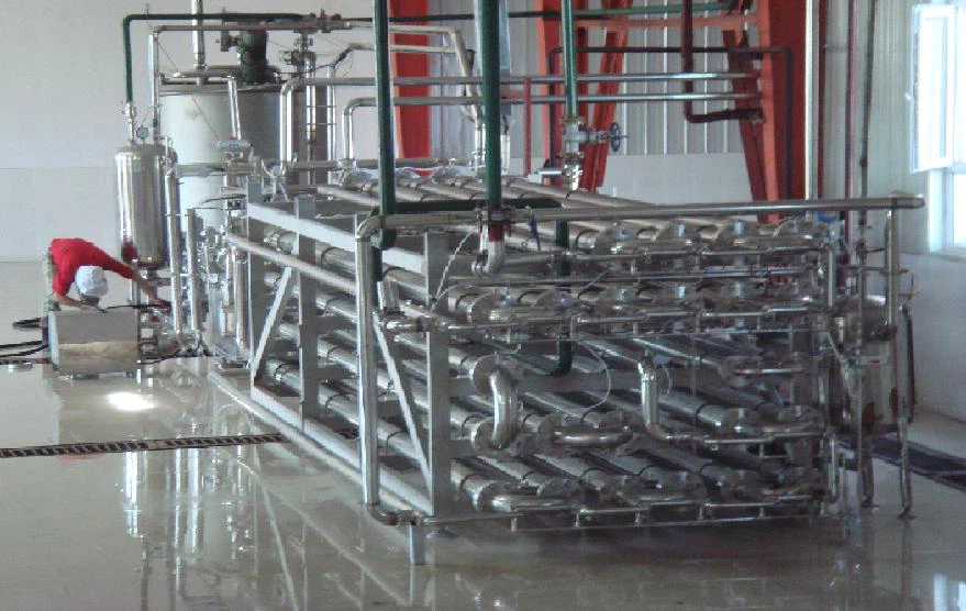 Tube in tube sterilizer